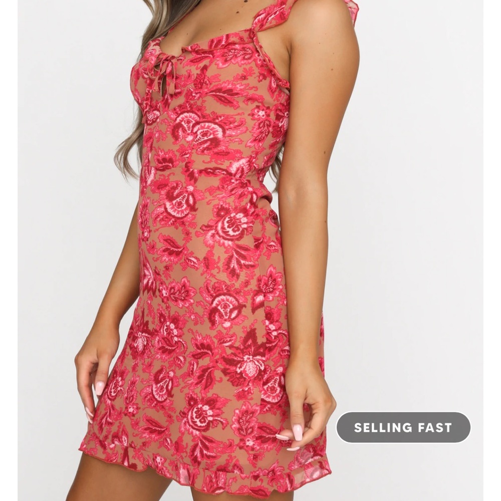 Sweet Fling Mini Dress Fuchsia
Pink Print brand NWT